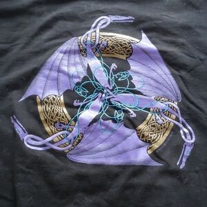 90s Vintage tee hewlin 3 purpledragon art tattoo stiles Rare retro celtic medium